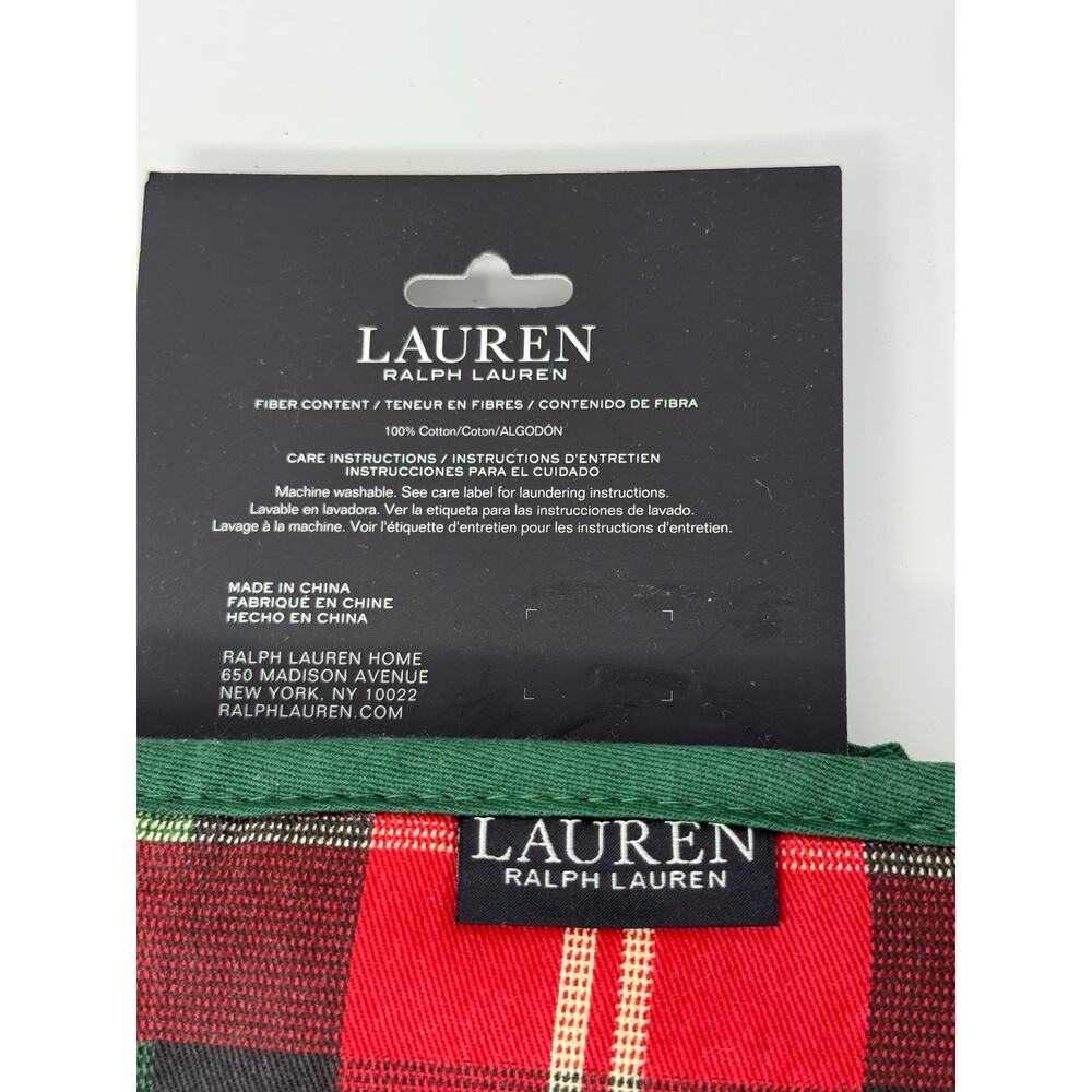 NWT Ralph Lauren Stewart Plaid Kitchen Towels & Mini Mitts Set Christmas Holiday - Picture 8 of 10